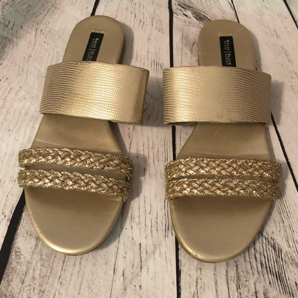 White House Black Market Shoes - White House Black Market Flats 8.5 Gold Shoes